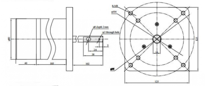 12VDC 48VDC / 230VAC অর্থনৈতিক BLDC মোটর 4000 rpm পর্যন্ত 0