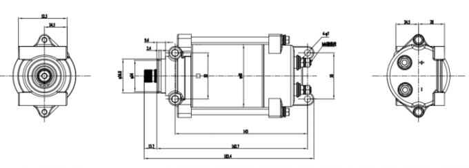12VDC 24VDC 130VDC 162VDC শক্তিশালী ক্লাইম্বিং মোটর 10000 Rpm পর্যন্ত 0