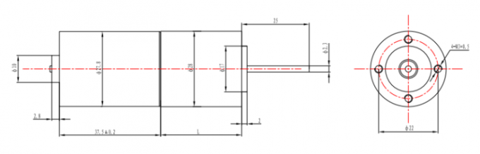 100RPM 90RPM ইঙ্কজেট প্রিন্টার BLDC মোটর ব্রাশলেস 0