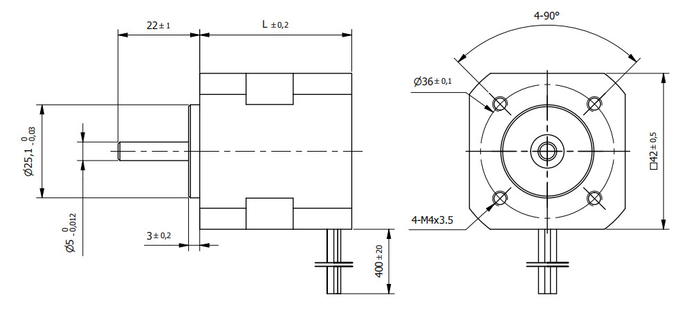 উচ্চ টর্ক অটোমোটিভ ইলেকট্রিক BLDC মোটর 6000rpm W4241 0